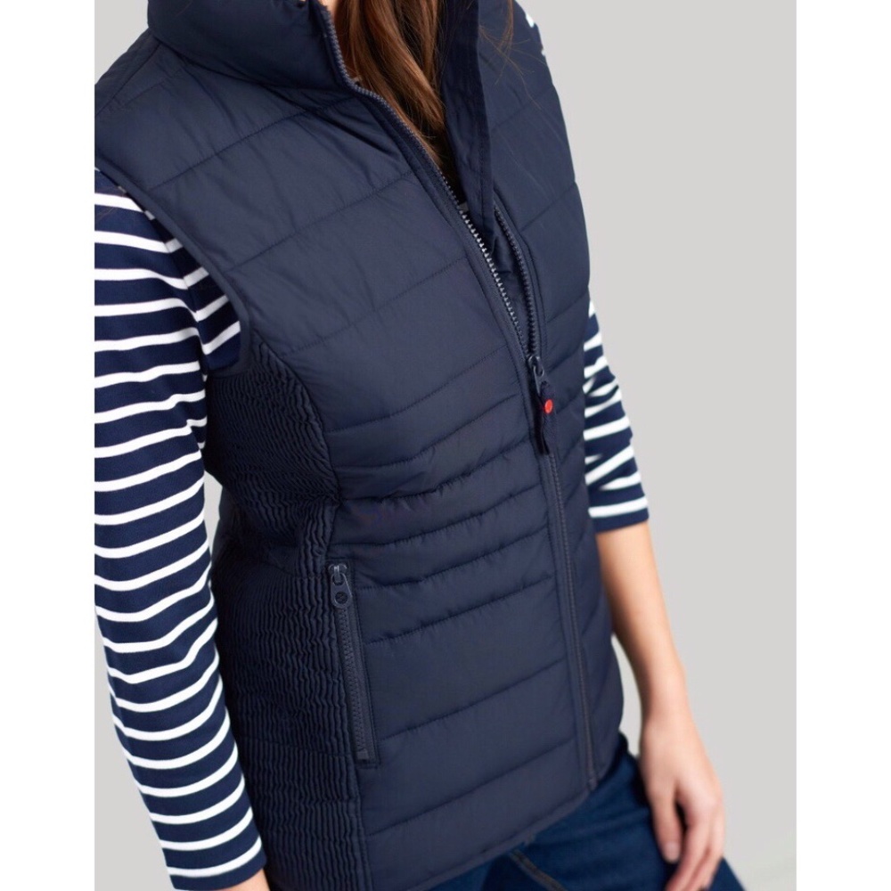 Joules Vest NWT Padded  Puffer Quilted Navy 8